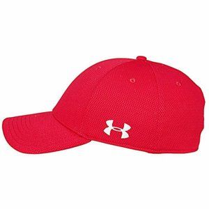 Under Armour Unisex Men Solid Curved Cap Red/White